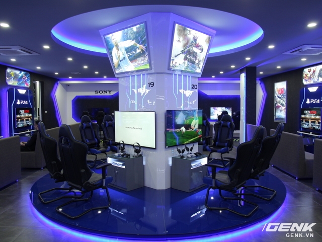  Trung tâm PlayStation Game Zone 4K được thiết kế khá đẹp, bắt mắt theo phong cách Showroom. 