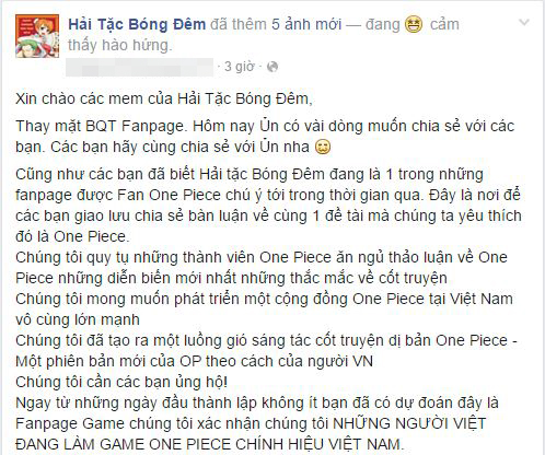 
BQT Hải Tặc Bóng Đêm bất ngờ hé lộ thông tin về game One Piece do chính người Việt làm
