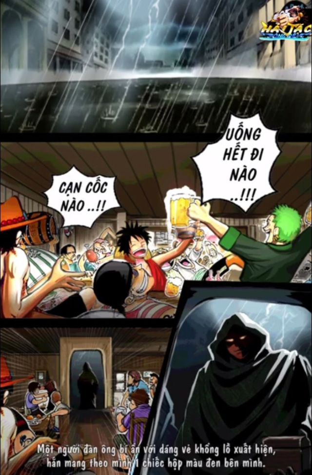 Đoạn mở đầu của câu chuyện dị bản One Piece xuất hiện tại Hải Tặc Bóng Đêm