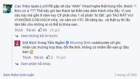 Nhiều game thủ phe Không Hack đã được hả hê với chiến dịch mới của CF