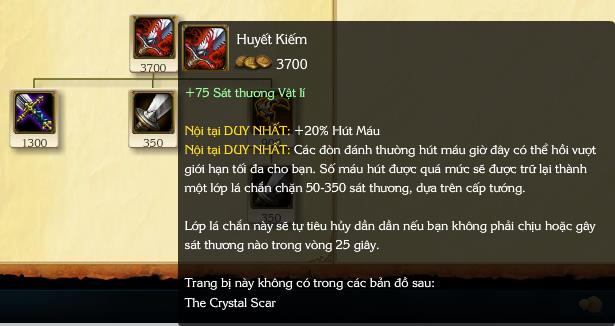 
Huyết Kiếm giờ 7 công 3 thủ.
