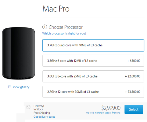  Số tiền đắt đỏ phải bỏ ra để nâng cấp chiếc Mac. 