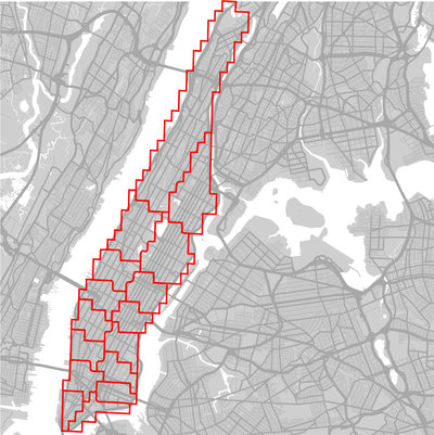 SP của Uber trong thành phố Manhattan.