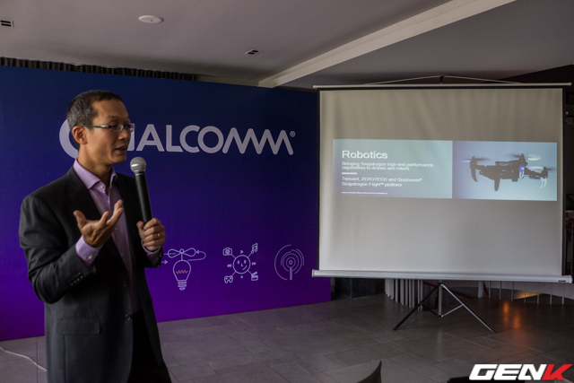  Qualcomm cũng hợp tác với Tencent để tạo ra vi xử lý chuyên biệt dành riêng cho Drone và Robot. 