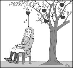  Newton và truyền thuyết quả táo rụng 