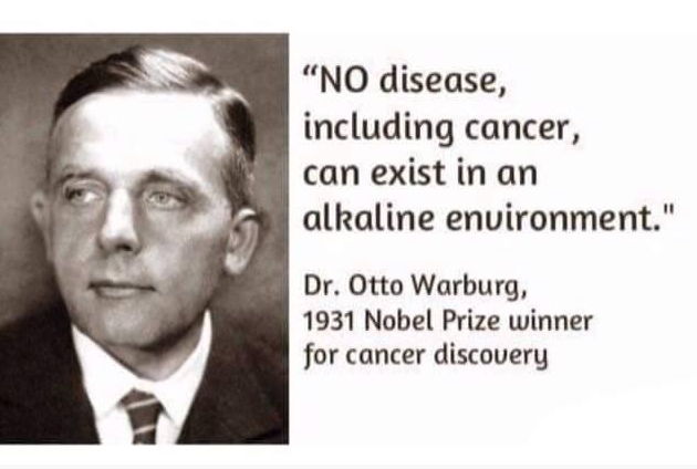  Không có một căn bệnh nào, ngay cả ung thư có thể tồn tại trong môi trường kiềm 