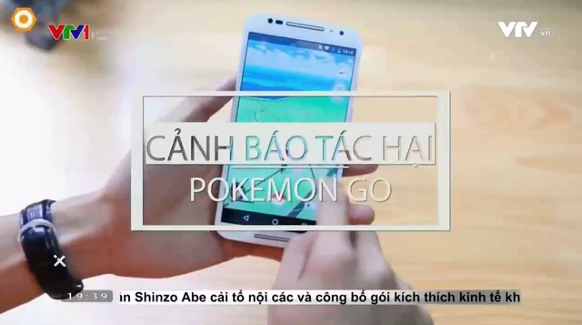 
Đài truyền hình Việt Nam cảnh báo tác hại của Pokemon GO
