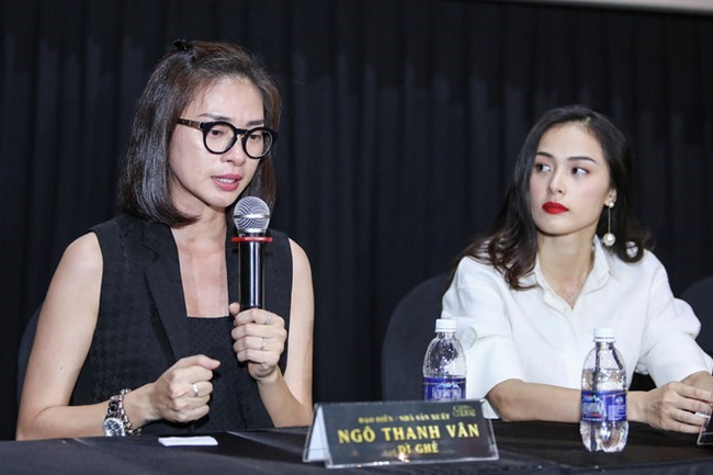 
Đạo diễn Ngô Thanh Vân phát biểu trong họp báo tại TP HCM. Ảnh: Nguyễn Thành
