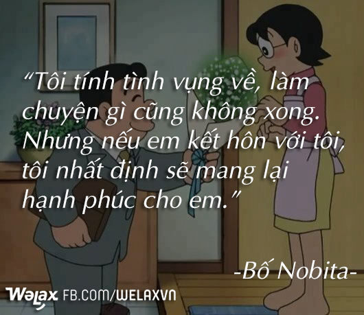 
Lời cầu hôn ngọt ngào nhưng cũng không kém phần thực tế của bố Nobita dành cho mẹ Nobita đã khiến nhiều người phải bật cười nhưng cũng rất cảm động.
