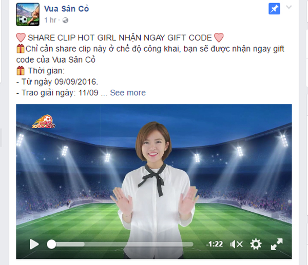 
Hot girl MU – Tú Linh xuất hiện xinh đẹp trong clip giới thiệu Vua Sân Cỏ
