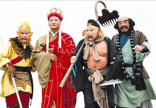 
Bốn thầy trò Đường Tăng trong phim Tây Du Ký
