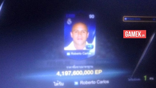 
Lại là R.Carlos nhưng là mức thẻ +5 cũng có giá hơn 4 tỷ EP rồi.
