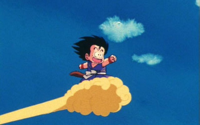 Trong Dragon Ball thì Cân Đẩu Vân được “diễn” nhiều hơn trong các tập khi Songoku còn nhỏ