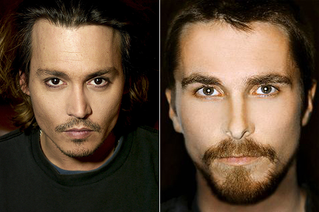  Chân dung Johnny Depp và Christian Bale dưới bàn tay Kevin Abosch. 
