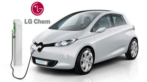 Pin của LG Chem dược dùng trong xe Renault 