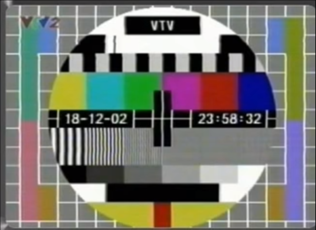  Test card của đài VTV vào năm 2002. 