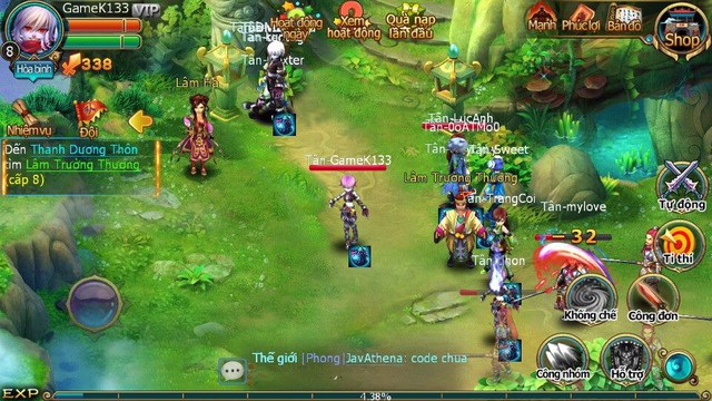 Cận cảnh Đao Kiếm Giang Hồ ngày đầu ra mắt game thủ Việt