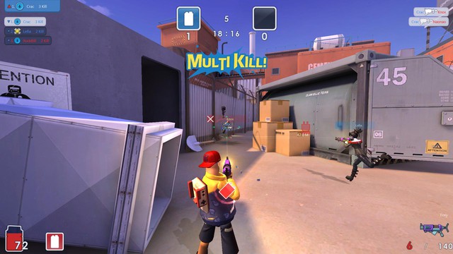 Gameplay trong MicroVolts là sự kết hợp giữa thể loại bắn súng góc nhìn thứ 3 với các yếu tố casual