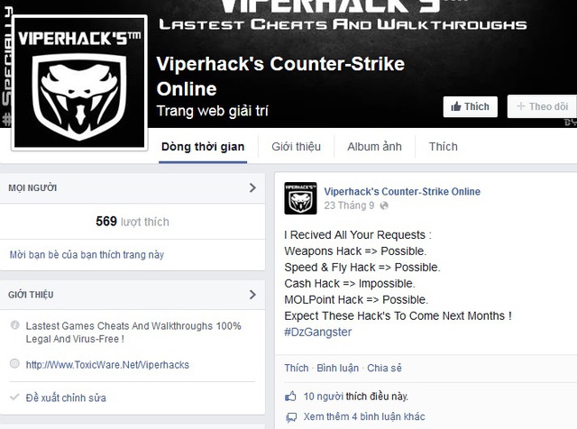 Tool hack Counter-Strike Online được chia sẻ như “mớ rau”