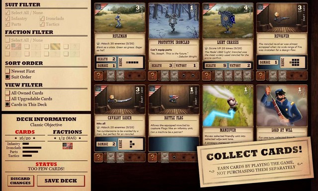 Ironclad Tactics - Game thẻ bài độc đáo tái hiện lịch sử cuộc nội chiến Mỹ