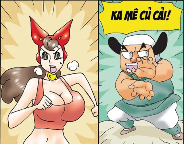 Bộ truyện tranh hài Kim Chi - Củ Cải từng khá phổ biến trong giới trẻ Việt Nam