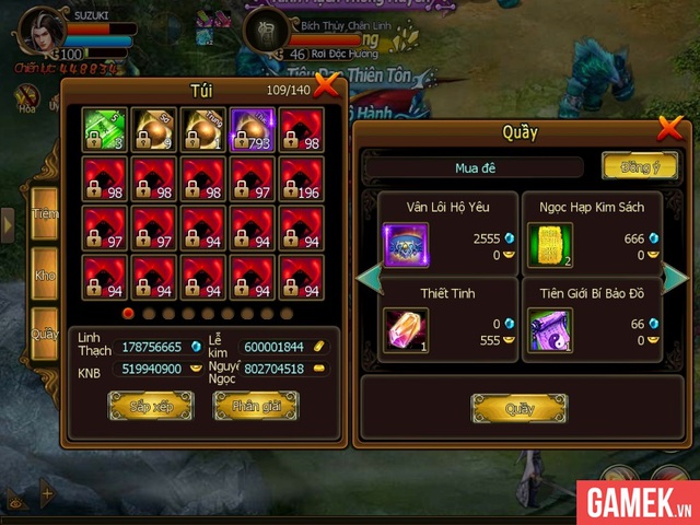 Tính năng cắm shop, tự do bày bán luôn là tính năng thu hút game thủ