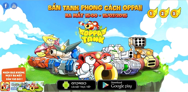 Game Gunbound Oppa Tank mở cửa ngày 15/7 tại Việt Nam