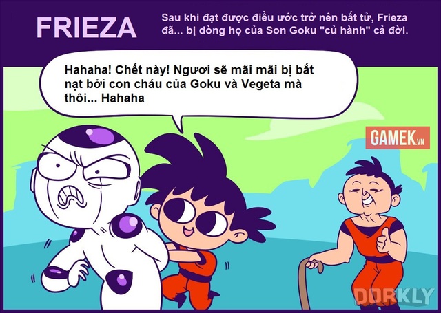 
Nếu Frieza trở nên bất tử thì cả đời cũng vẫn sẽ bị Son Goku của chúng ta bắt nạt mà thôi... liệu như thế có thực sự ổn không nhỉ?
