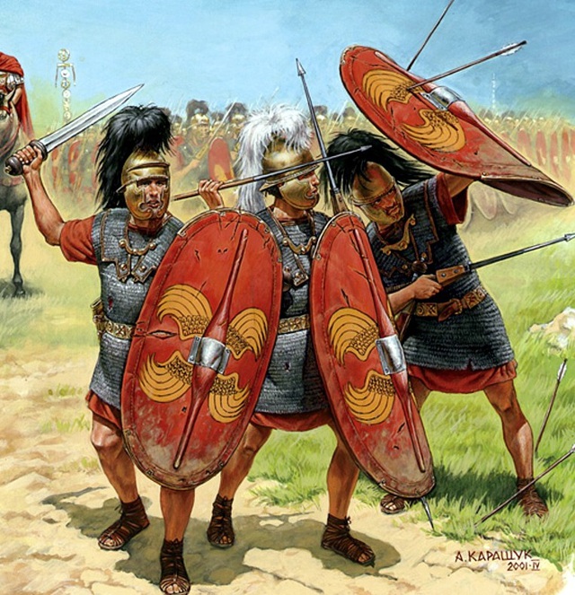  Lính La Mã sau cải cách Marius - hình ảnh thường thấy trong các bộ phim về La Mã cổ đại. 
