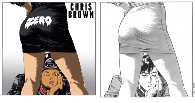 
Hình ảnh Cover bài hát Zero của Chris Brown khá giống với hình ảnh của City Hunter
