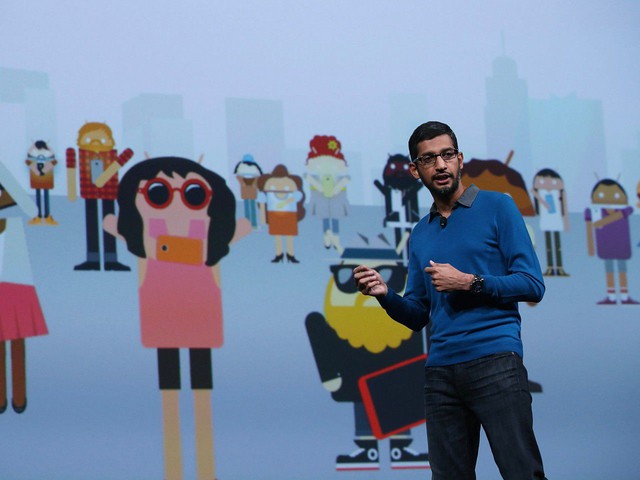  Hình ảnh CEO Sundar Pichai tại sự kiện I/O 2015 