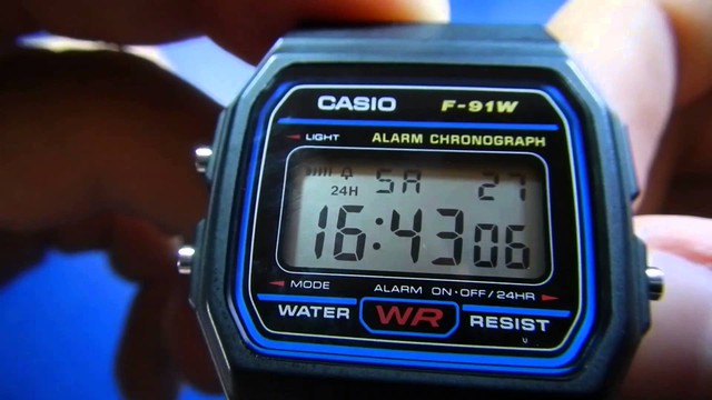  Casio F-91W là chiếc đồng hồ điện tử phổ biến nhất trên thế giới. 