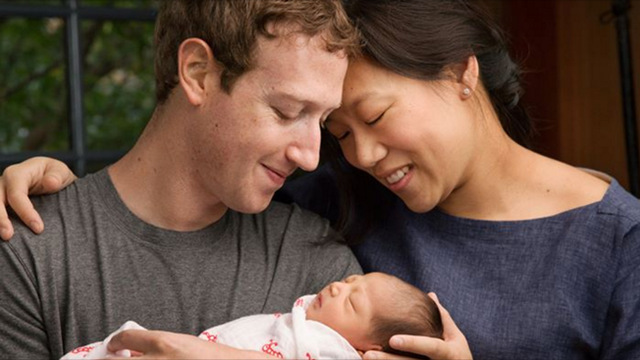 
Mark Zuckerberg v&agrave; vợ của m&igrave;nh vừa đ&oacute;n con g&aacute;i đầu l&ograve;ng.
