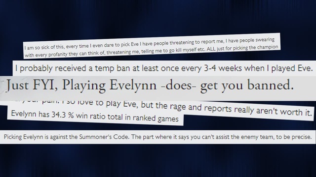 Các phàn nàn về việc bị report chỉ vì pick... Evelynn