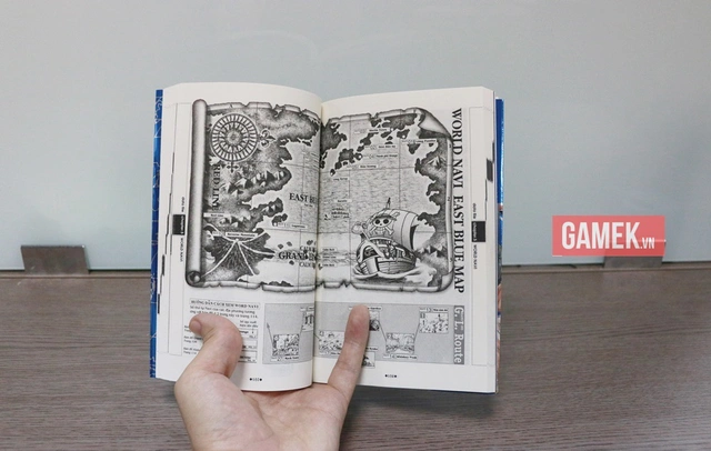 
Bản đồ của One Piece, một trong những hình ảnh nổi bật và đẹp nhất của truyện.
