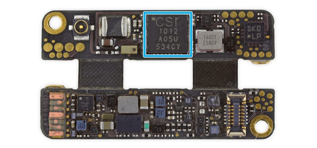  Đây là chip Bluetooth Cambridge Silicon Radio (Qualcomm) CSR1012A05 Bluetooth Smart IC. 