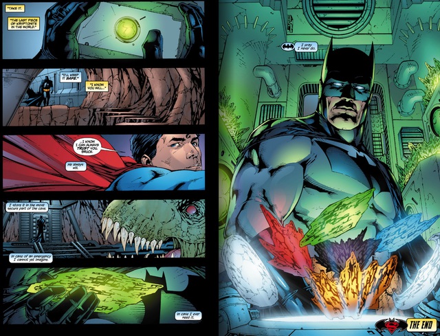 
Batman cùng một... rổ đá Kryptonite đủ màu sắc...
