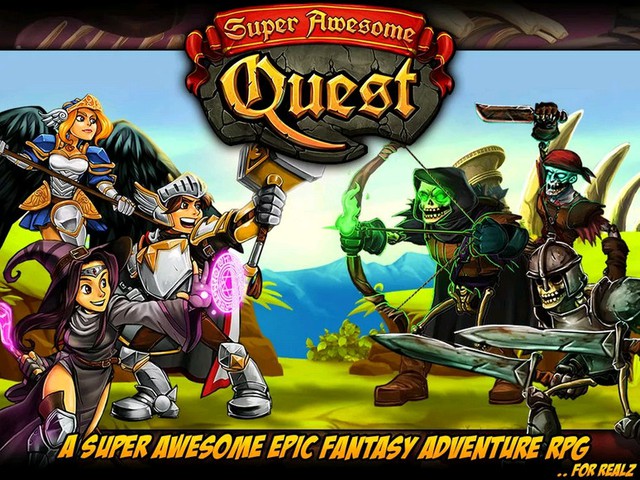 Super Awesome Quest - Game JRPG kết hợp thẻ bài lật gạch mới lạ