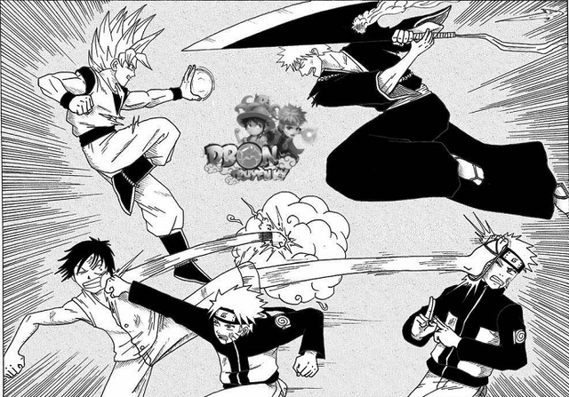Cốt truyện của bộ Manga DBON thu hút khá đông sự quan tâm của giới trẻ yêu thích Dragon Ball, One Piece, BLEACH và Naruto.