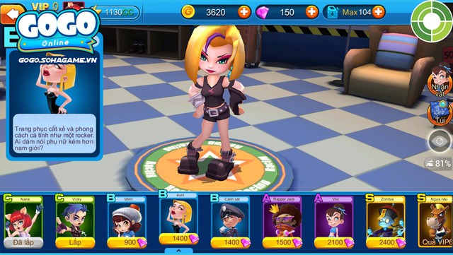 Người chơi có thể tiến hành nâng cấp xe và nhân vật của mình
