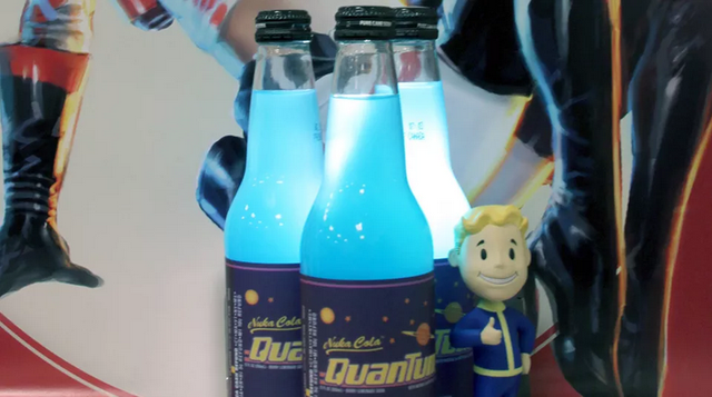 
Loại đồ uống ăn theo Fallout 4 có màu xanh giống hệt như Nuka Cola Quantum trong game.

