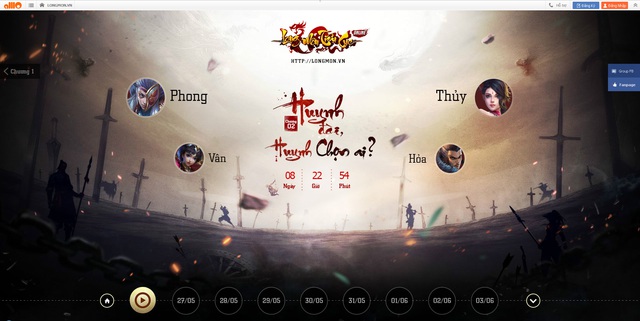 Hình 02:Thông qua teaser “Huynh đài, huynh chọn ai?”, NPH FGame chính thức xác nhận phát hành Long Môn Tiêu Cục tại Việt Nam