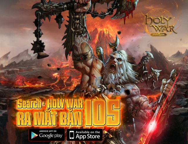 Hình 1 – Holy War chính thức ra mắt bản iOS trên Appstore