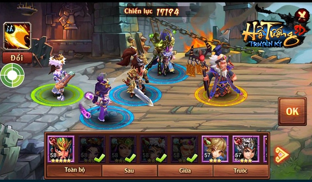 
Trong một đội hình gồm 5 tướng, game thủ có thể thỏa sức thể hiện tài năng điều binh khiển tướng của mình
