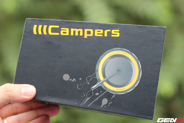  Mrice Campers được đóng hộp khá đơn giản cùng hình ảnh thiết kế loa bên ngoài 