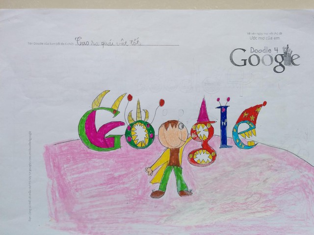 Trẻ Em Việt Nam Cũng Tham Gia Vẽ Tranh Trên Doodle 4 Google