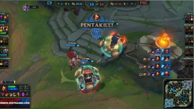 
Thanh niên Kim Cương 2 Balls đạt Penta Kill.
