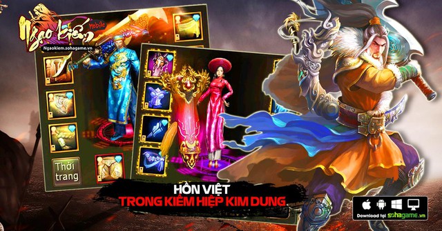 Tinh hoa Việt trong kiếm hiệp Kim Dung: Lần đầu tiên trang phục truyền thống được đưa vào game kiếm hiệp