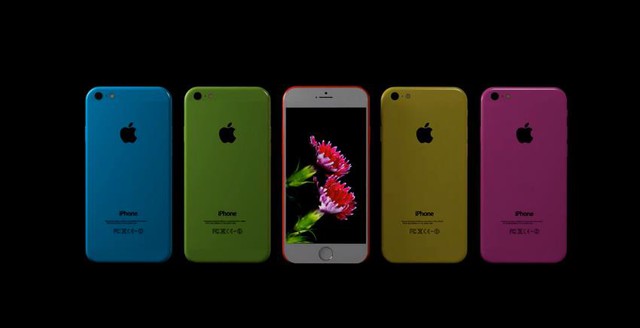 
Nguyên mẫu iPhone 6C với 5 màu sắc khác nhau.
