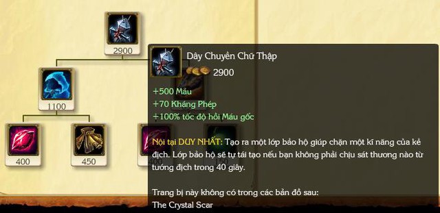 
Dây Chuyền Chữ Thập vốn là trang bị thủ cực khỏe/
